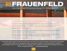 Tablet Screenshot of frauenfeld.de
